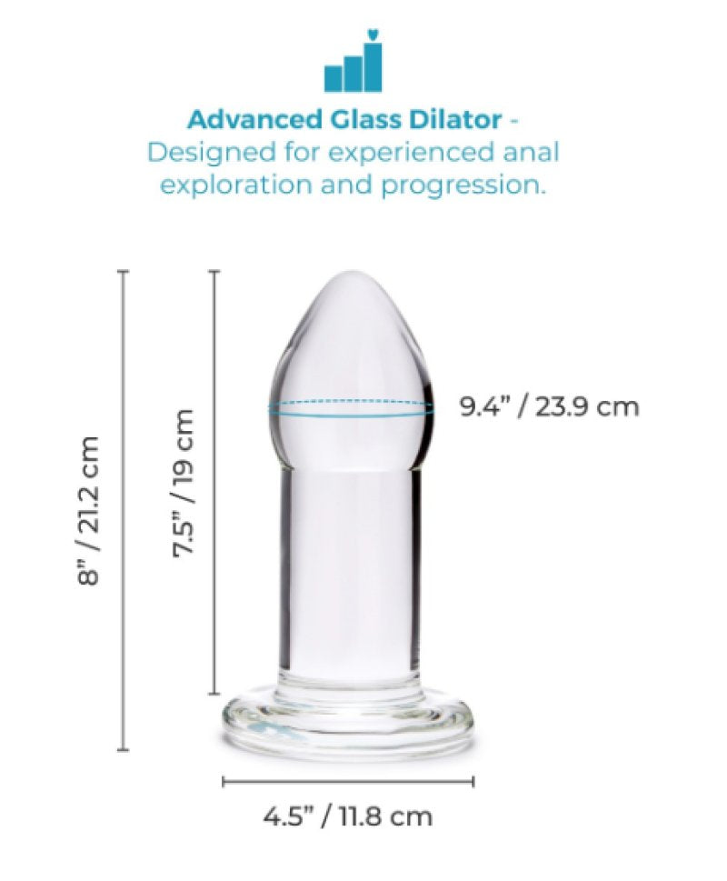 b-Vibe Advanced 8 Inch Glass Dilator > Anal Range > Oversized Anal Toys