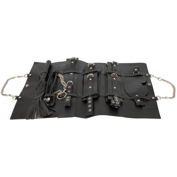 Bad Kitty Fetish Bag Black 11-Piece Polyurethane Fetish Set > Bondage Gear > Bondage Kits