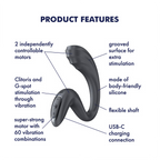 Satisfyer G for Goddess 3 (Dark Grey) – Waterproof Luxury G-Spot Vibrator > Sex Toys For Ladies > G-Spot Vibrators
