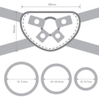 Together Duo Silicone Dildo and Adjustable Harness Set 5.5 and 7.75 Inches > Dildos > Strap On Harnesses