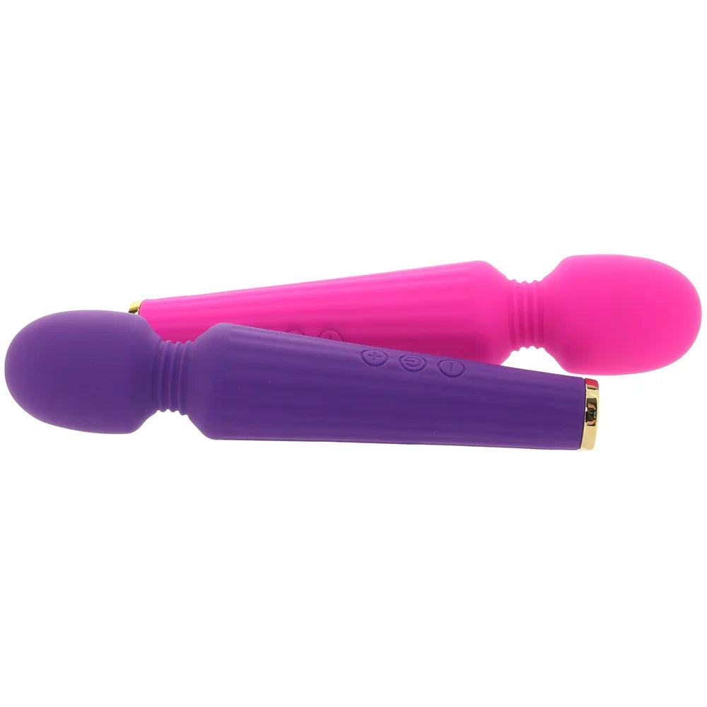 Bogo Wand Dual Pack Vibrators in Pink and Purple with Whisper Quiet Motor > Sex Toys > Massage Wands