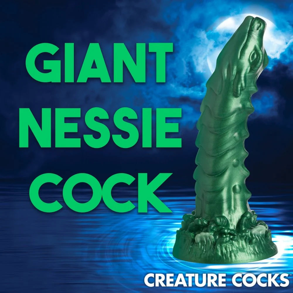 Creature Cocks Cockness Monster (Green) – 8.1" Silicone Dragon Dildo > Dildos > Fantasy