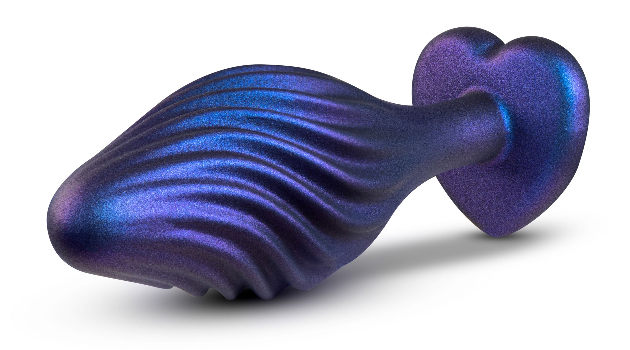 Anal Adventures Matrix - Swirling Bling Plug - Sapphire Purple Butt Plugs