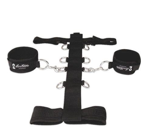 Lux Fetish 3-Piece Adjustable Neck and Wrist Restraint Set Secondary image