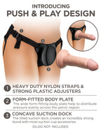 King Cock Elite Beginner's Body Dock Strap-On Harness Adjustable Size > Dildos > Strap On Harnesses