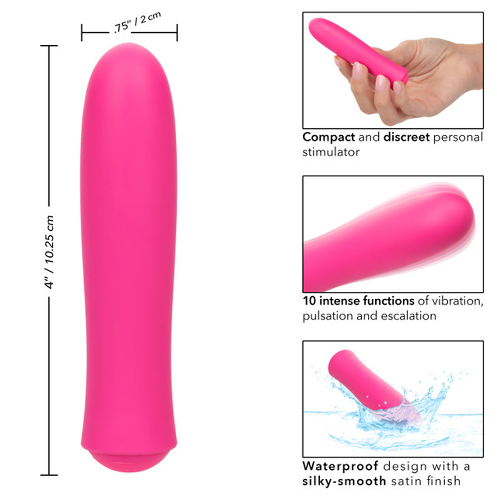 Kyst T.C.B. Taking Care of Business Mini Massager Pink 4-Inch Satin Finish > Vibrators > Mini Vibrators