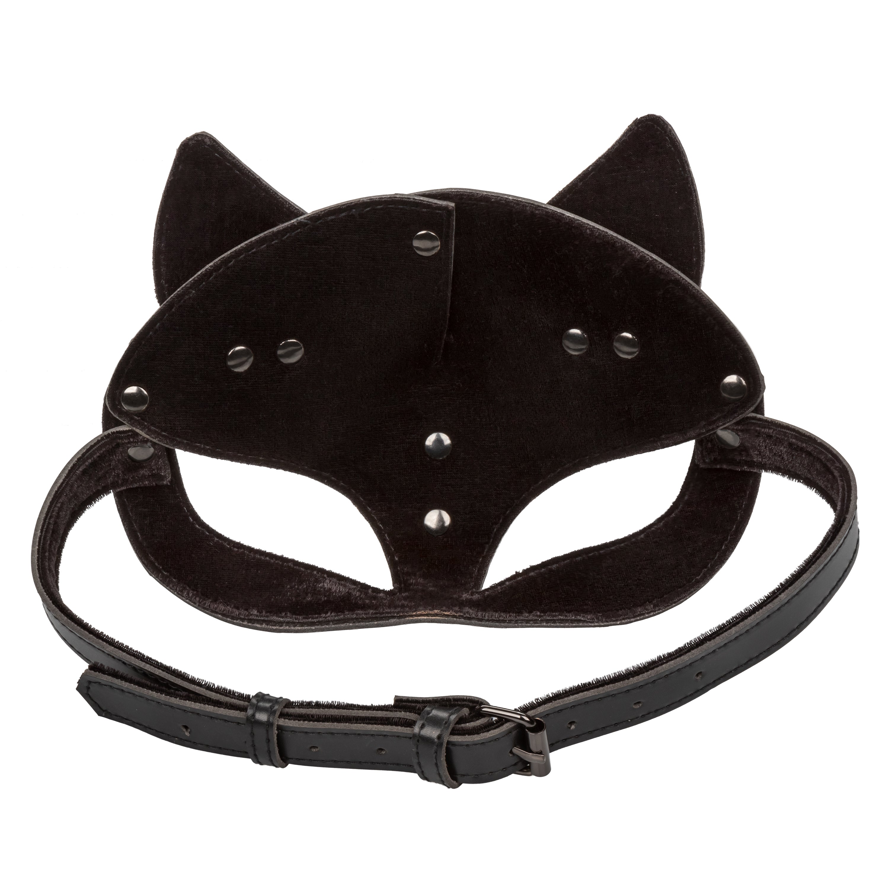 Euphoria Collection Black Cat Mask (Black) – Velvet Interior Adjustable Buckle Mask > Clothes > Costumes > Womens