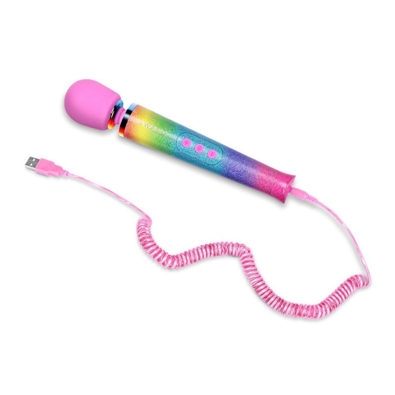 Le Wand Petite All That Glimmers (Rainbow Ombre) – Limited-Edition Rechargeable Wand Massager > Sex Toys > Massage Wands