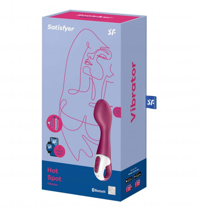 Satisfyer Hot Spot Warming G Spot Vibrator Plum Vibrators - G Spot