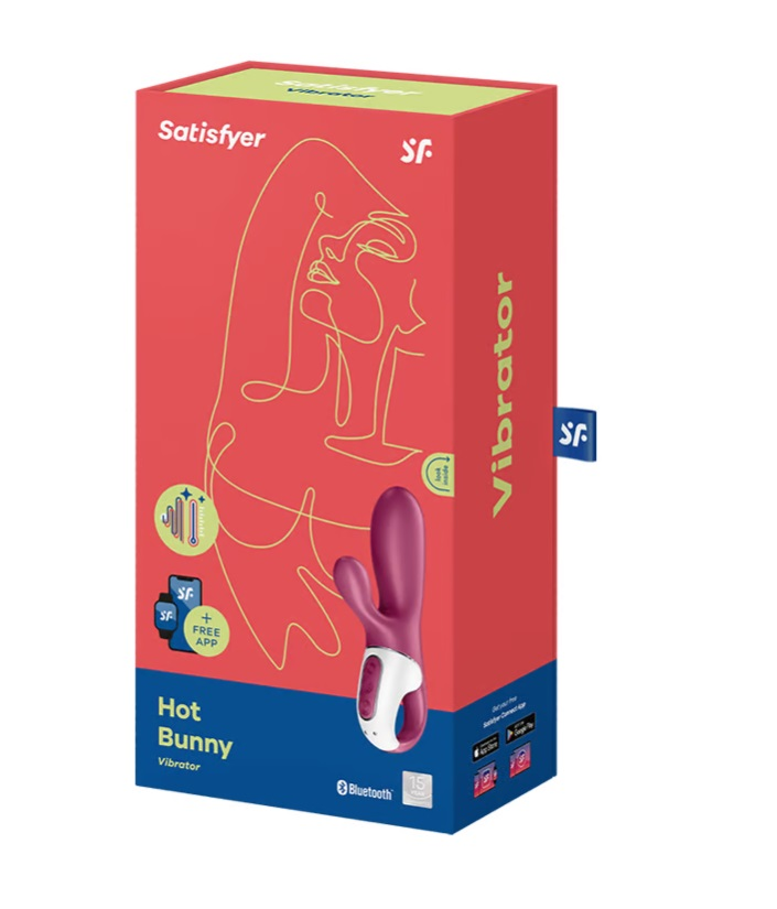 Satisfyer Hot Bunny Connect Warming Rechargeable Silicone Vibrator with App Control > Vibrators > Ladies > Rabbit Multi
