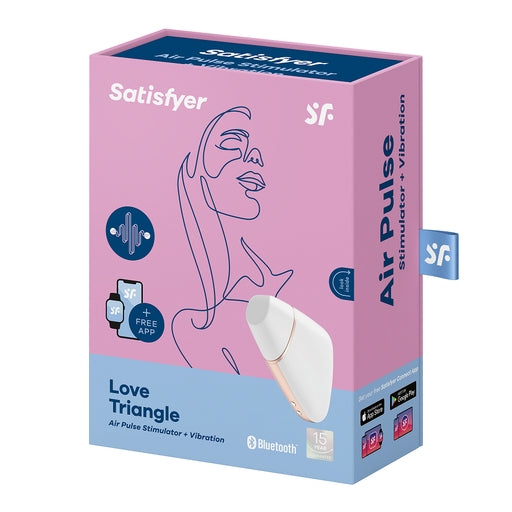 Satisfyer Love Triangle White - Compact Pleasure Device White STIMULATORS