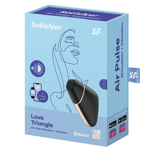 Satisfyer Love Triangle App Enabled Clitoral Massager – Rechargeable Silicone Vibrator > Sex Toys For Ladies > Air Pulsation