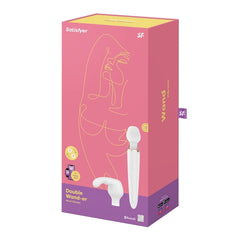 Satisfyer Double Wand-er Woman White with Interchangeable Heads and App Control Default Title VIBRATORS-PREMIUM