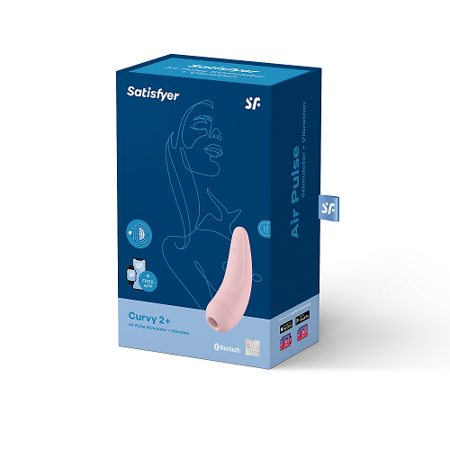 Satisfyer Curvy 2 Plus – App Enabled Rechargeable Clitoral Massager > Sex Toys For Ladies > Air Pulsation