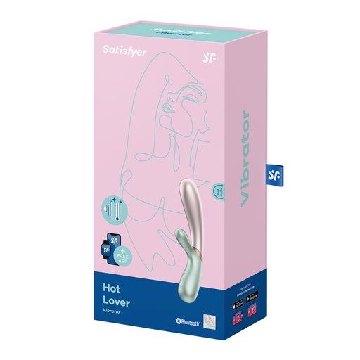 Satisfyer Hot Lover Warming Dual-Stim Vibrator Green with Bluetooth and App Control