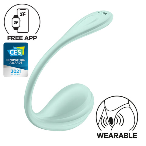 Satisfyer Smooth Petal - Mint Panty Vibrators