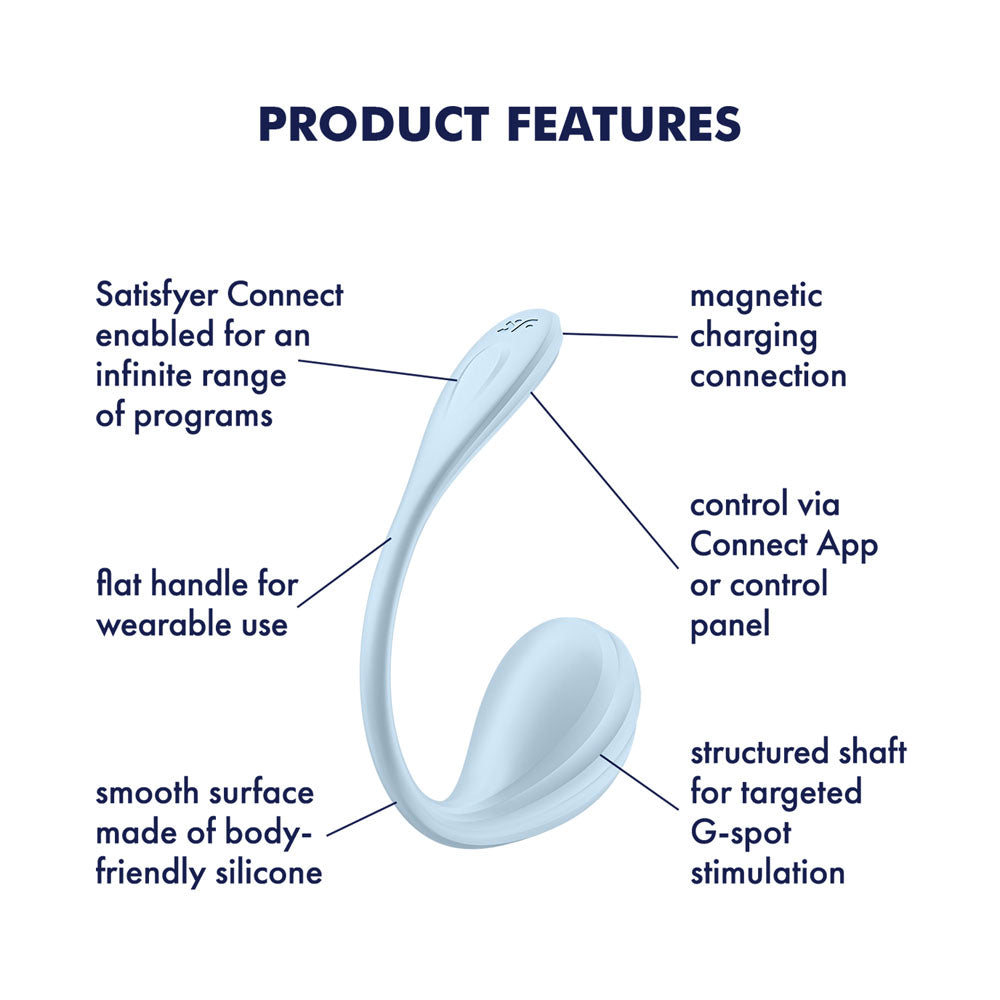 Satisfyer Smooth Petal Waterproof App-Controlled Wearable Vibrator > Sex Toys For Ladies > G-Spot Vibrators