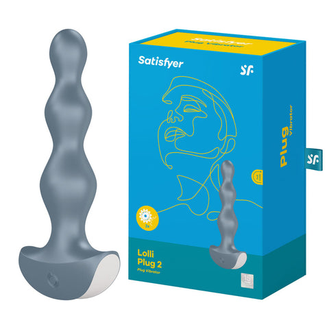 Satisfyer Lolli Plug 2 Ice Elegant Anal Plug for Intense Pleasure Blue Butt Plugs - Vibrating