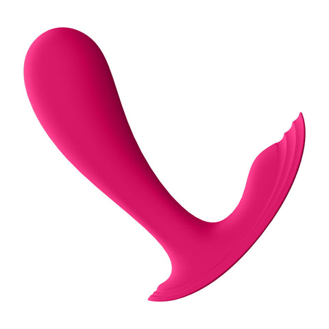 Satisfyer Top Secret Wearable Vibrator with App Control in Pink Panty Vibrators