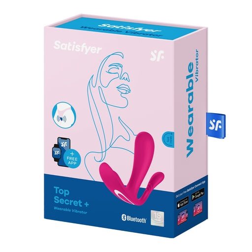 Satisfyer Top Secret Wearable Vibrator – Ergonomic Design Rechargeable Silicone Vibrator Pink > Sex Toys For Ladies > Panty Vibes