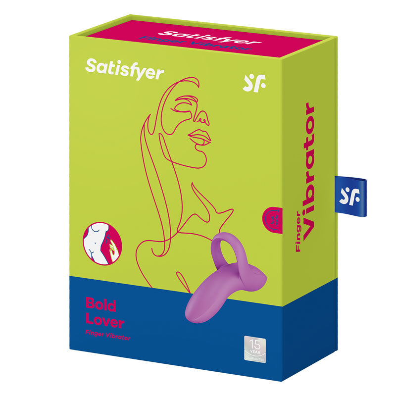 Satisfyer Bold Lover - Dark  USB Rechargeable Finger Stimulator