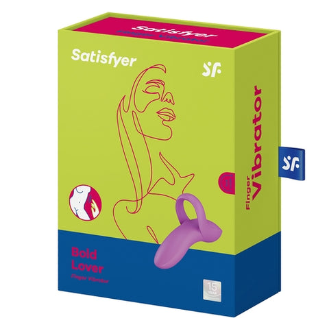 Satisfyer Bold Lover Dark Finger Stimulator Pink Finger Stimulator