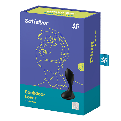Satisfyer Backdoor Lover Black - Elegant Anal Plug Black Butt Plugs - Vibrating