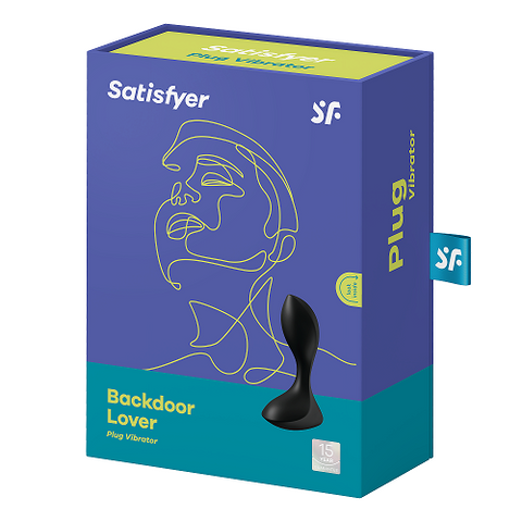 Satisfyer Backdoor Lover Black - Elegant Anal Plug Black Butt Plugs - Vibrating