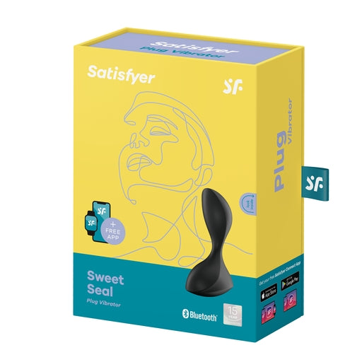 Satisfyer Sweet Seal Vibrating Anal Plug in Black > Anal Range > Vibrating Butt Plugs