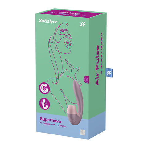 Satisfyer Supernova Old Rose Vibrator 11 Air Pulsation Settings AIR PULSATION