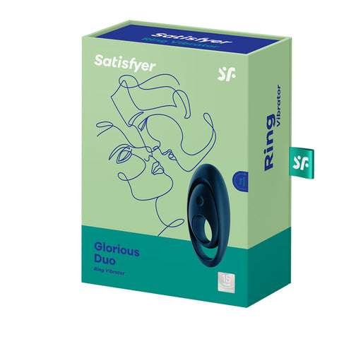 Satisfyer Glorious Duo Vibrating Cock Ring for Enhanced Pleasure and Intimacy Cock Rings Vibrating
