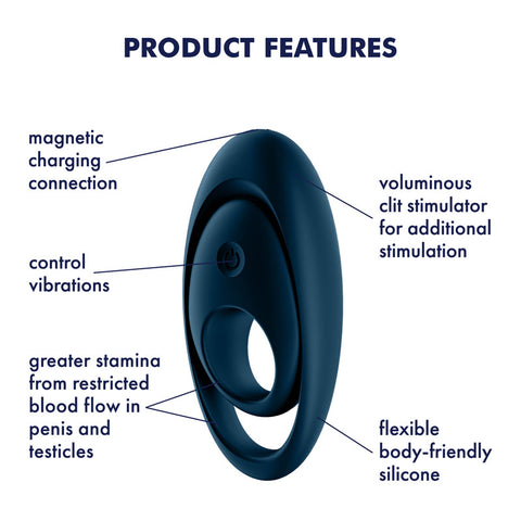 Satisfyer Glorious Duo Vibrating Cock Ring for Enhanced Pleasure and Intimacy Cock Rings Vibrating