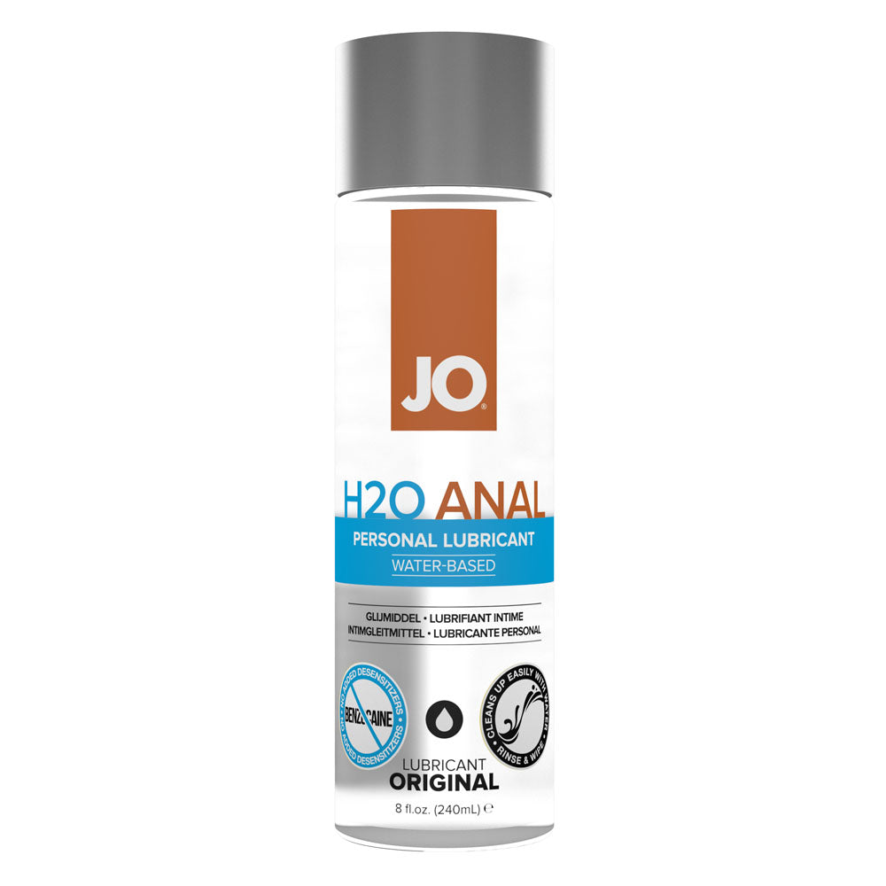 JO H2O Anal Lube – Water-Based Anal Lubricant 240ml Default Title > Lube > Anal