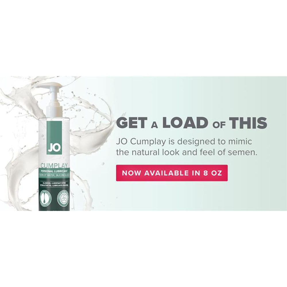JO Cumplay Hybrid Formula Semen-Like Lubricant (240 mL) – Water-Based Silicone Lubricant Speciality Lubricants