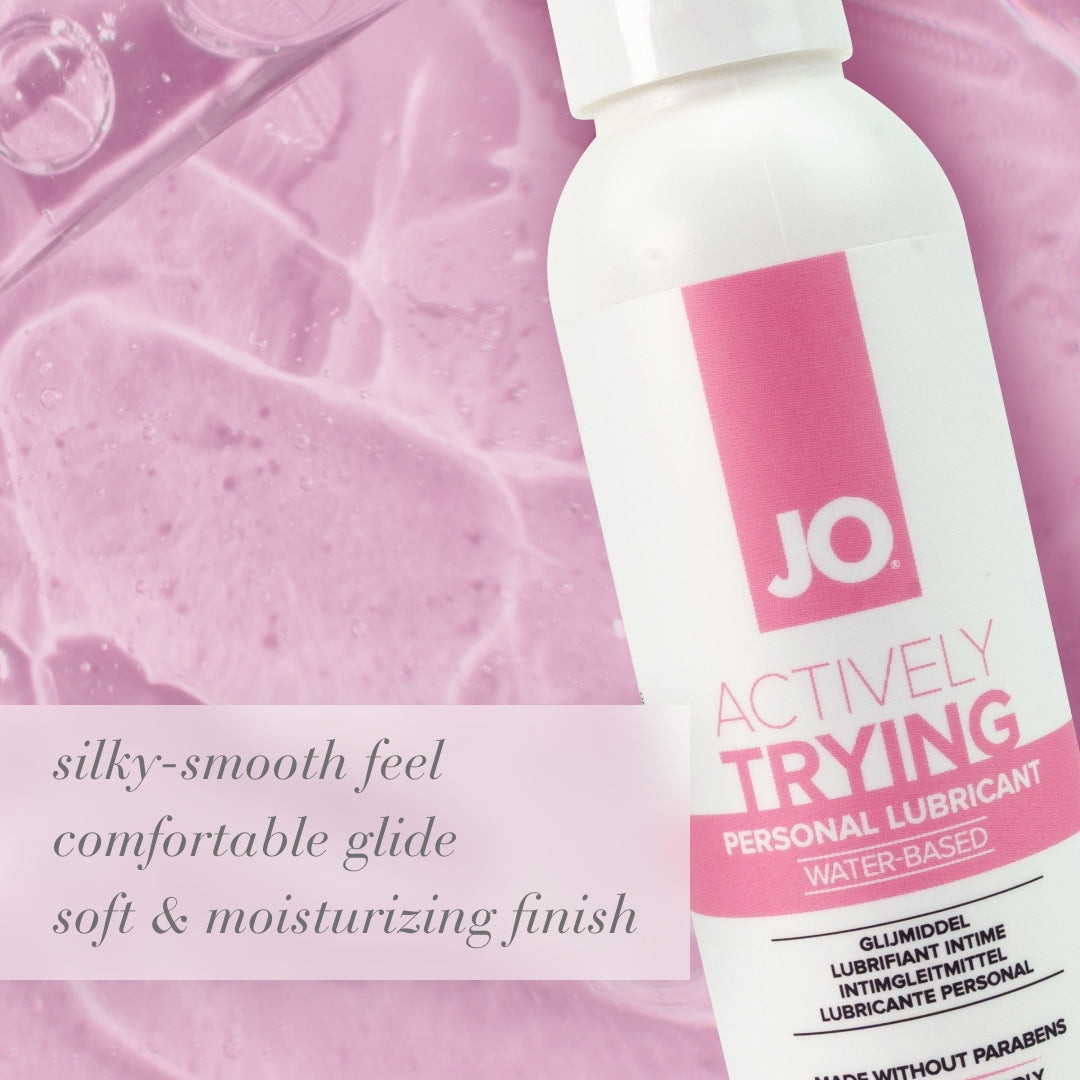 JO Actively Trying – Water-Based Fertility-Friendly Lubricant 120ml Bottle > Lube > Water Based