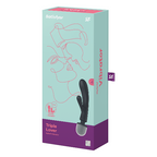 Satisfyer Triple Lover Hybrid Wand and Rabbit Vibrator Waterproof Design Default Title > Vibrators > Ladies > Rabbit Multi