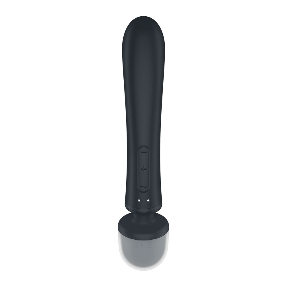 Satisfyer Triple Lover Grey Hybrid Wand and Rabbit Vibrator with 12 Vibration Modes and Waterproof Design VIBRATORS-RABBIT-MULTI