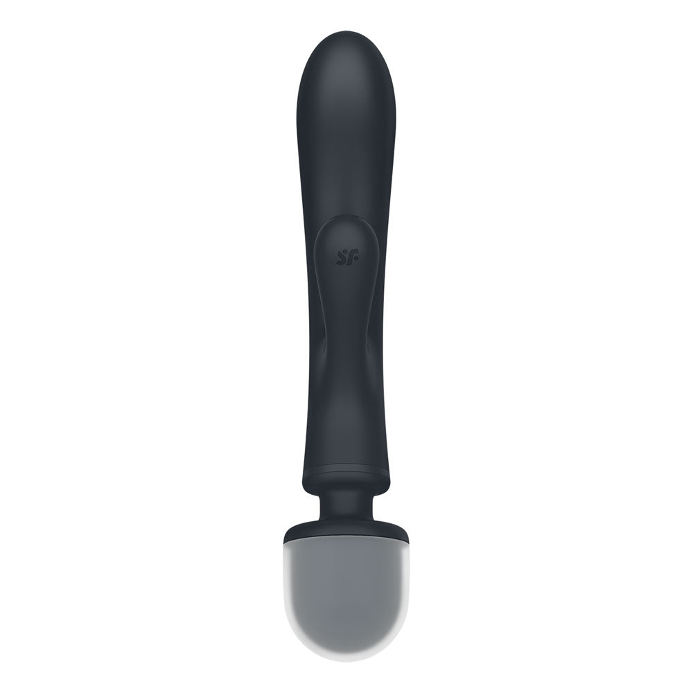 Satisfyer Triple Lover Grey Hybrid Wand and Rabbit Vibrator with 12 Vibration Modes and Waterproof Design VIBRATORS-RABBIT-MULTI