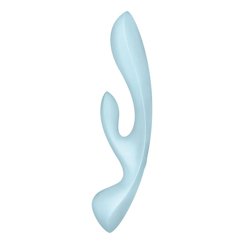 Satisfyer Triple Oh Light Blue VIBRATORS-RABBIT