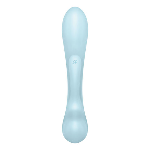 Satisfyer Triple Oh Light Blue VIBRATORS-RABBIT