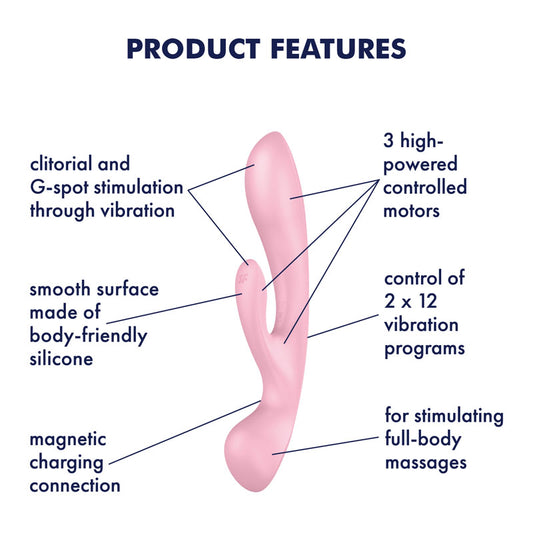 Satisfyer Triple Oh Pink