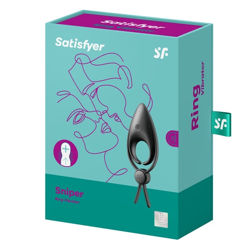 Satisfyer Sniper Vibrating Adjustable Lasso Cock Ring Black > Cock Ring > Adjustable
