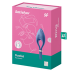 Satisfyer Duelist Vibrating Adjustable Lasso Cock Ring Blue > Cock Ring > Adjustable