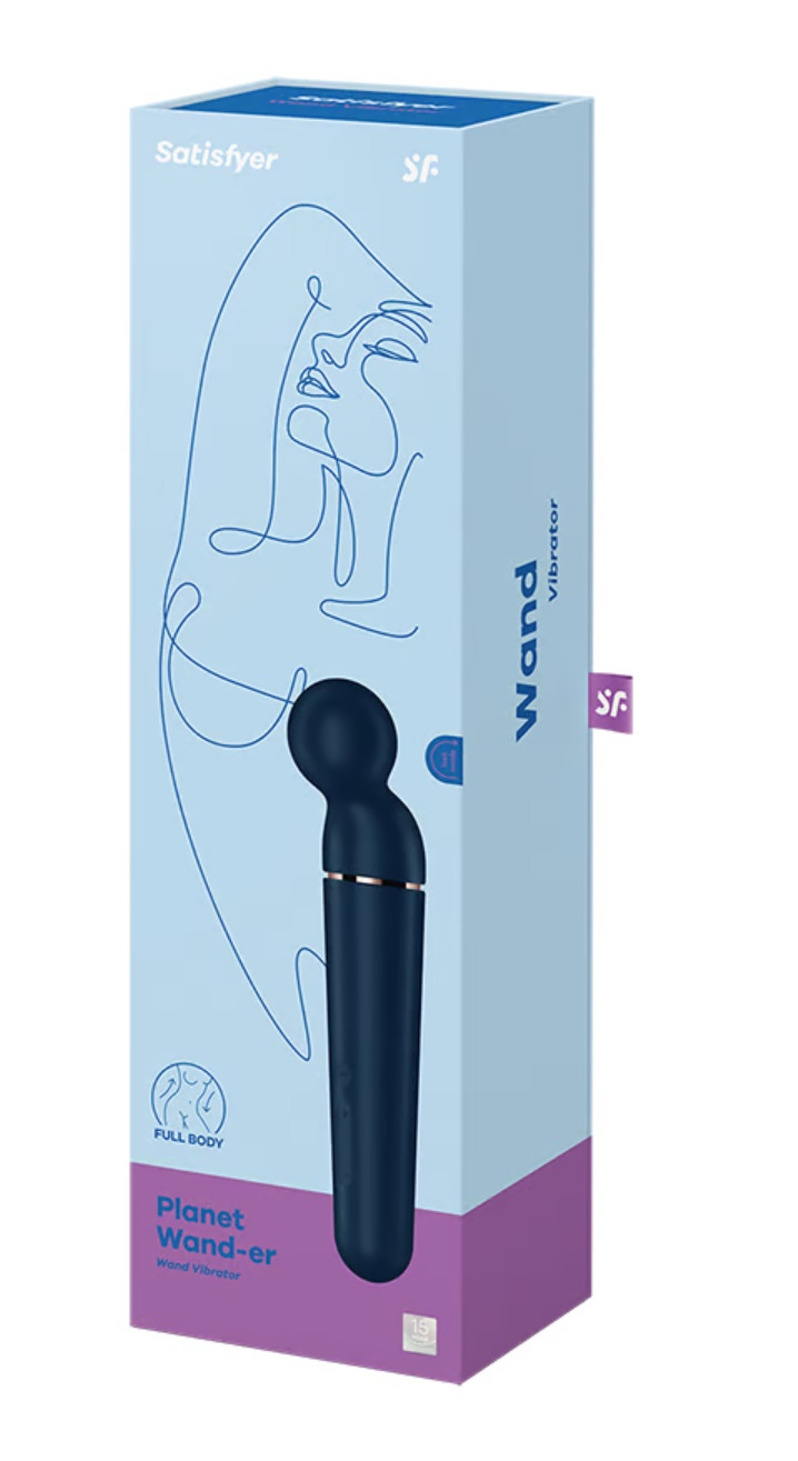 Satisfyer Planet Wand-er - Blue 10 Vibration Programs Blue > Sex Toys > Massage Wands