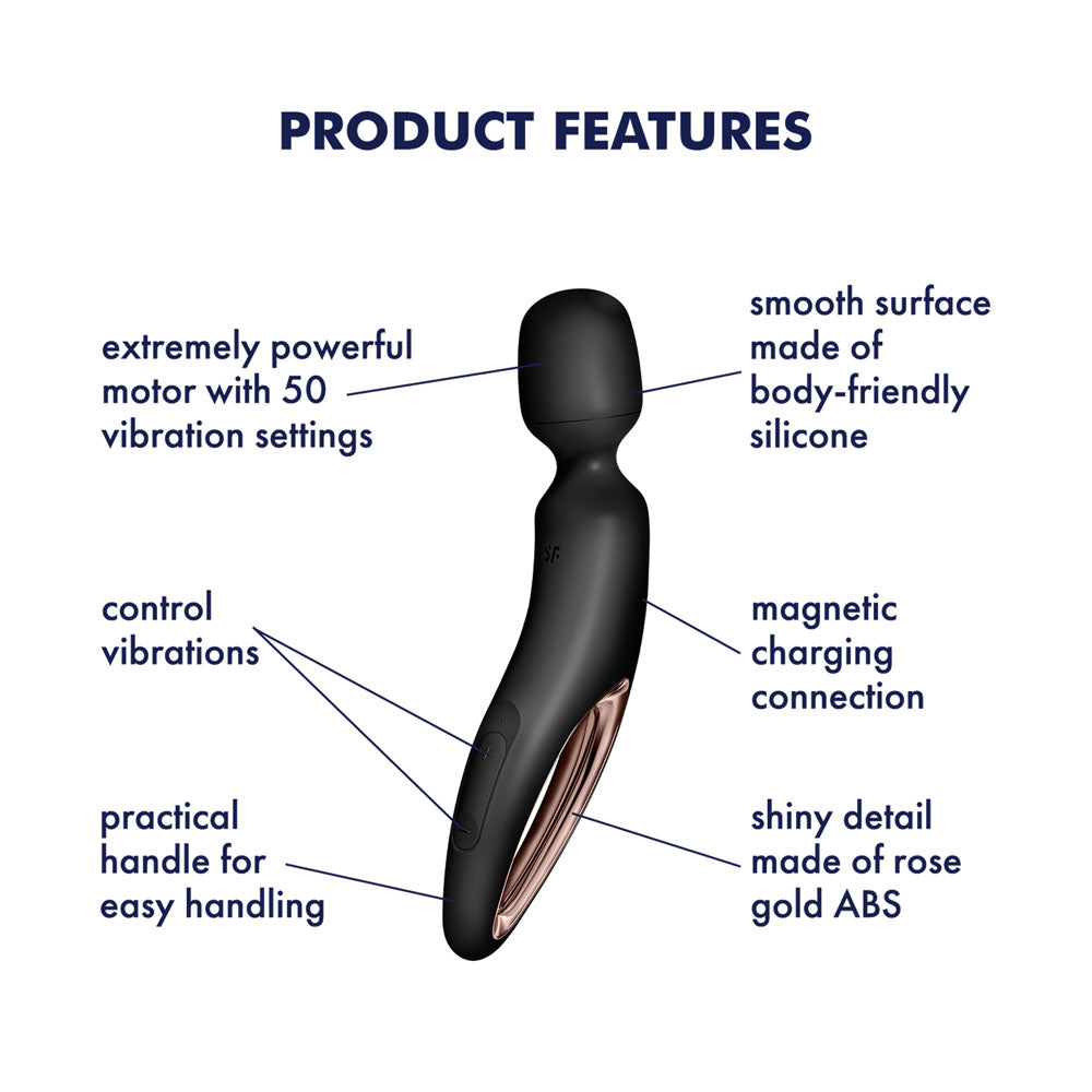 Satisfyer Wanderland Rose Gold USB Rechargeable Massage Wand Vibrators