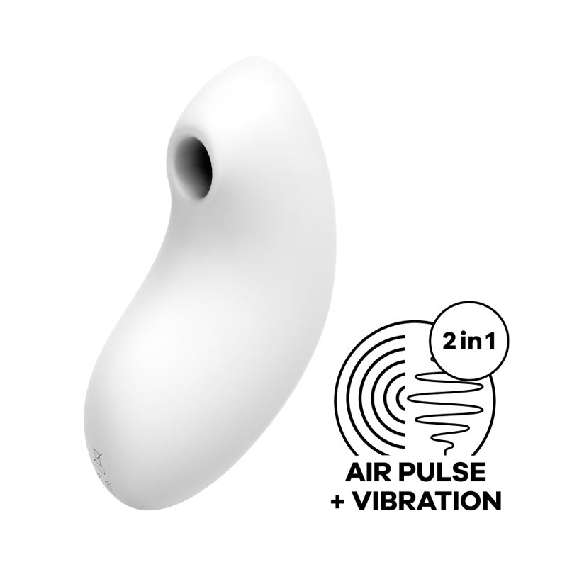 Satisfyer Vulva Lover 2 White Double Air Pulse Vibrator with 11 Air Pulse and 10 Vibration Settings Secondary image