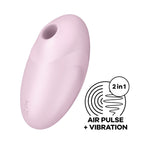 Satisfyer Vulva Lover 3 USB Rechargeable Air Pulse Clitoral Stimulator - Pink