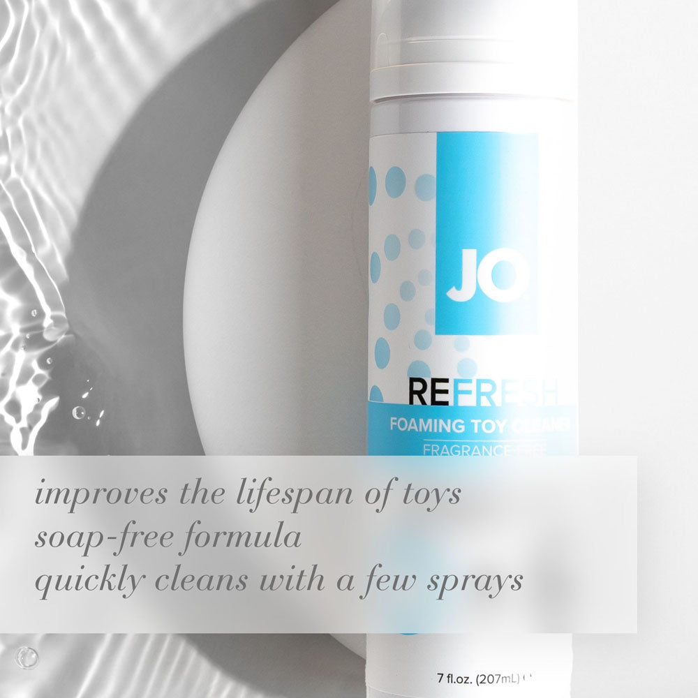 JO Refresh Foaming Toy Cleaner (207 mL) – Gentle Fragrance-Free Toy Cleaner Toy Cleaners