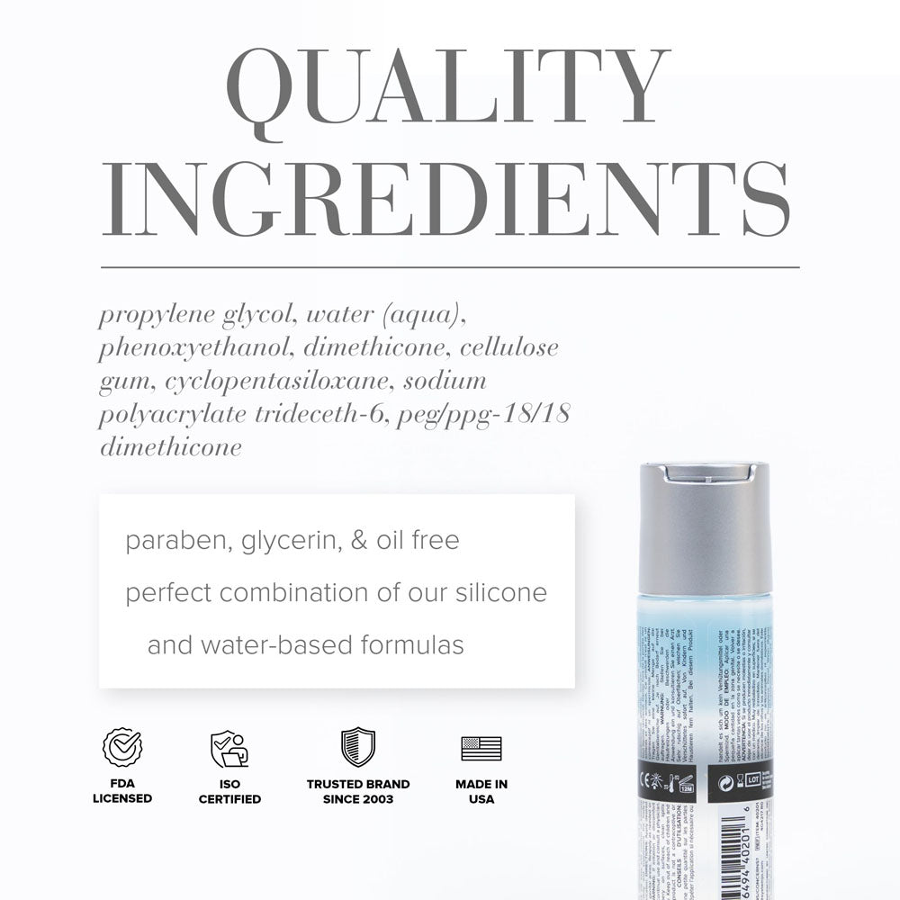 JO Classic Hybrid – Water-Resistant Hybrid Lubricant 60ml Bottle > Lube > Hybrid