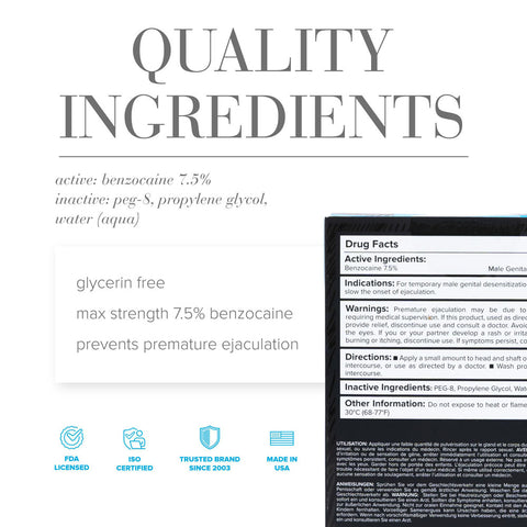 JO Prolonger Spray – Maximum Strength Desensitizing Spray for Men 60 mL ENHANCERS